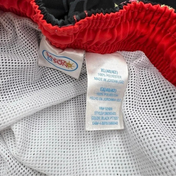 SAND N SUN Men’s XL (40-42) Swim Trunks Mesh Lined Board‎ Shorts Hawaiian Floral - Picture 4 of 5